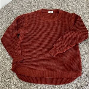 Elegant Brick Red Women's Sweater